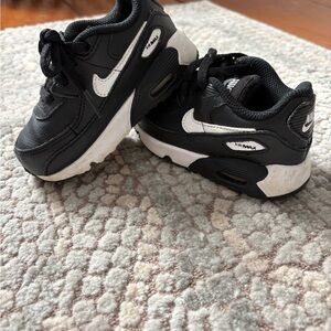 Nike Kids Black and White Air Max Sneakers